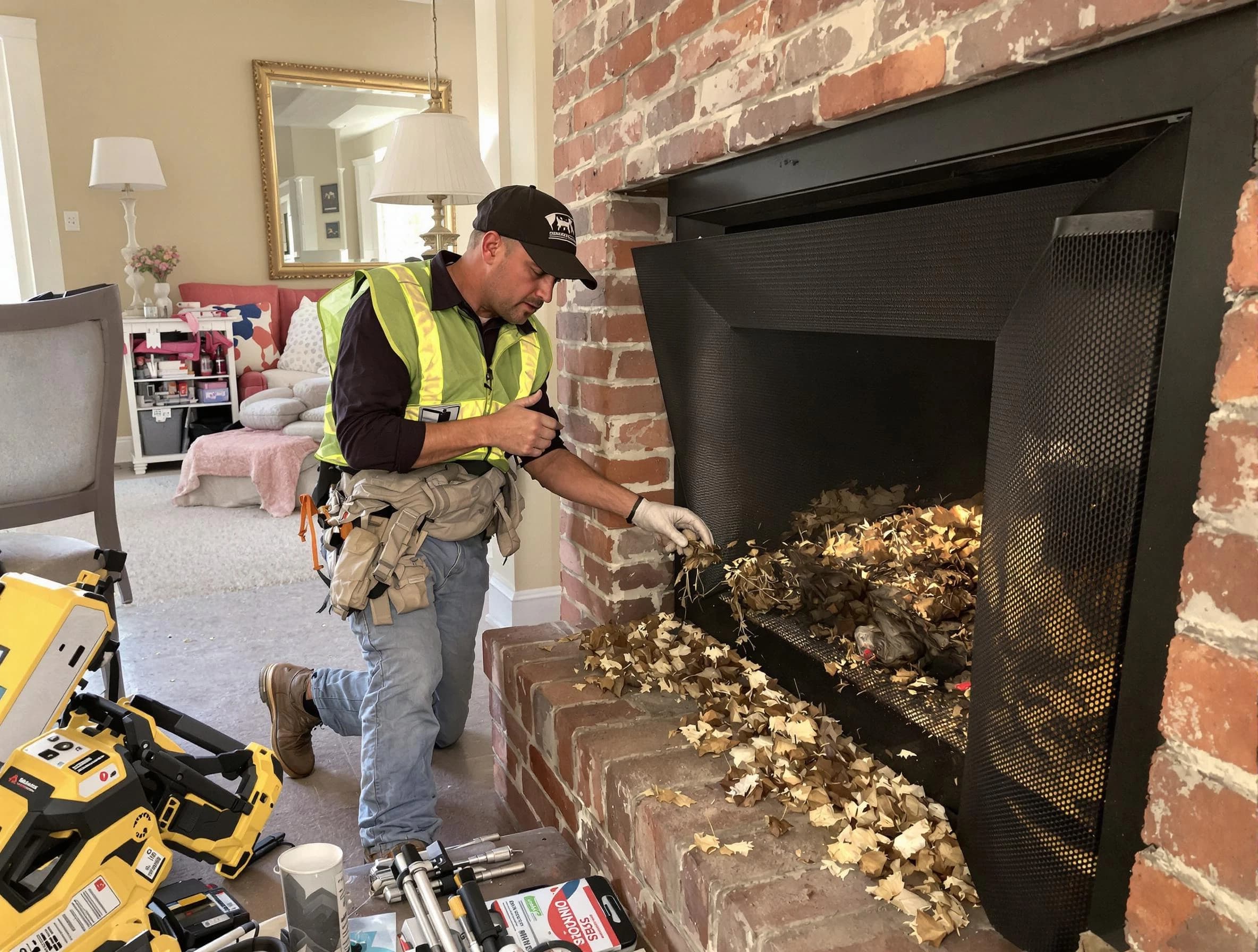 Safe screening installation by Plainfield Chimney Sweep in Plainfield, NJ