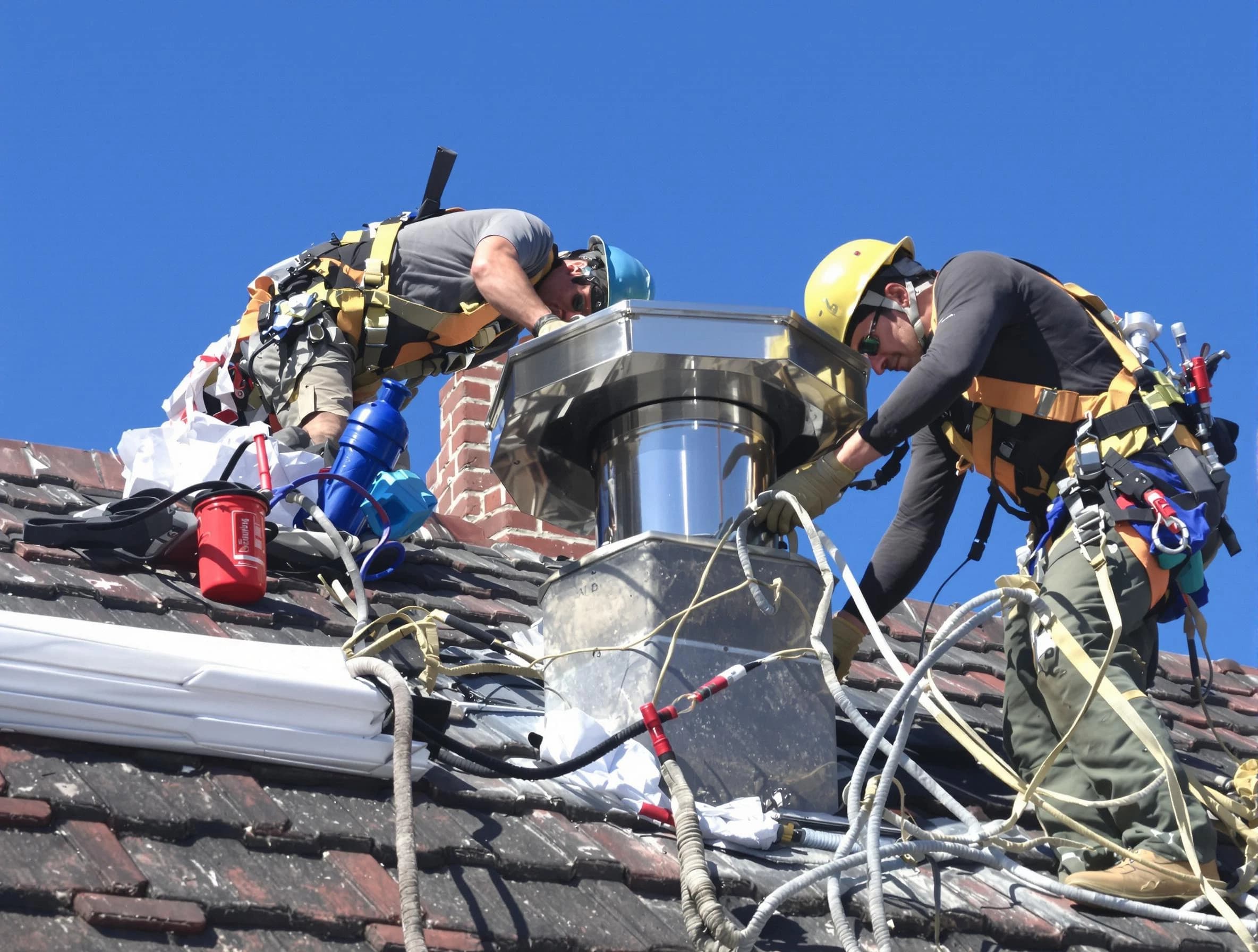 Protective chimney cap installed by Plainfield Chimney Sweep in Plainfield, NJ